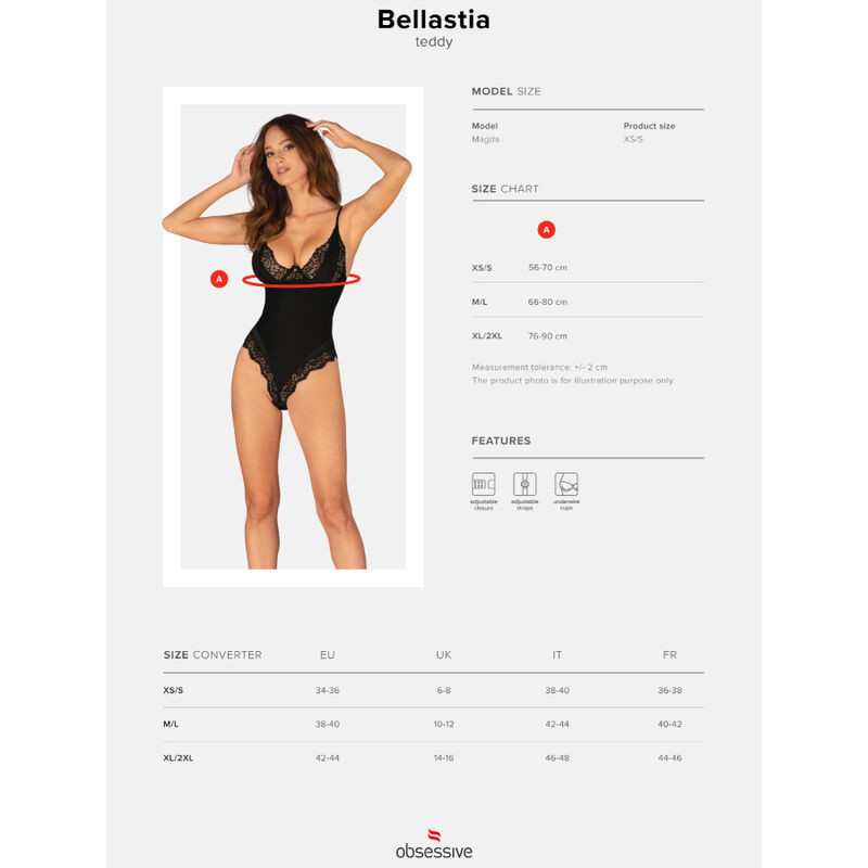 OBSESSIVE - BELLASTIA TEDDY XS/S 6 