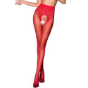 PASSION - TIOPEN 006 ROTE STRUMPFHOSE 3/4 30 DEN 1 