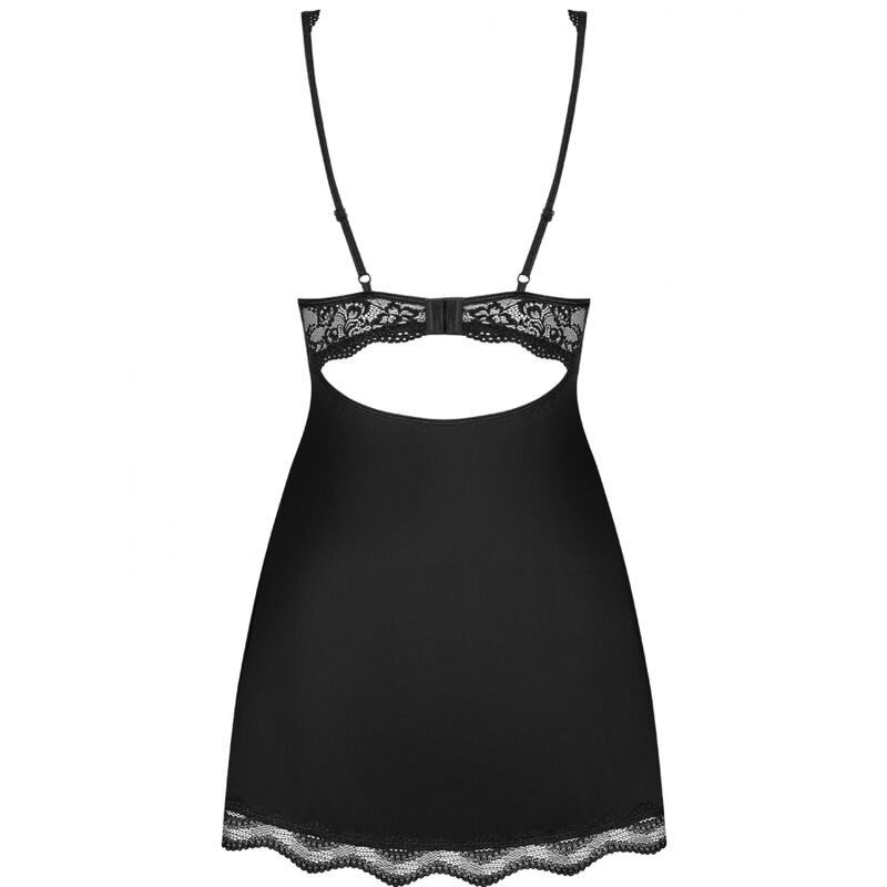 OBSESSIVE - BABYDOLL E PERIZOMA LUVAE NERO XS/S 3 