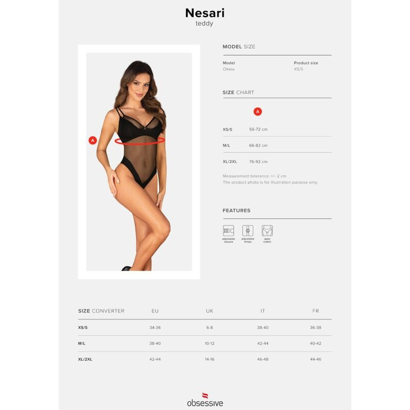 OBSESSIVE - NESARI TEDDY OUVERT M/L 6 