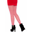 LEG AVENUE - COLLANT A RIGHE BIANCO/ROSSO 4 