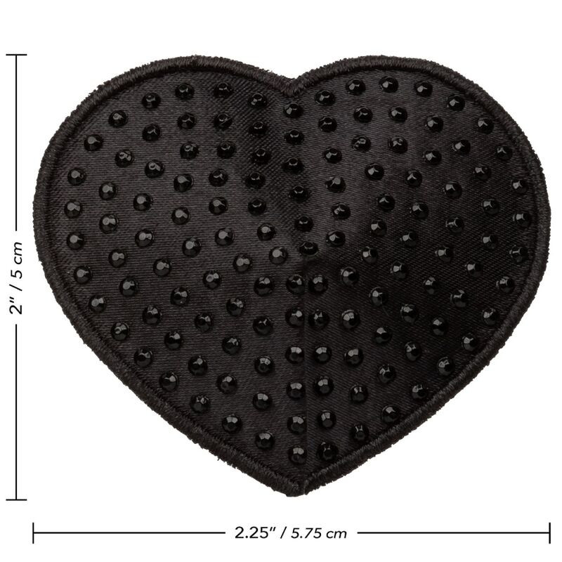 CALEXOTICS - RADIANCE HEART-SHAPED JEWEL NIPPLE SHIELDS 3 