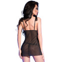 CHILIROSE - CR 4219 BABYDOLL & THONG CROTCHLESS BLACK S/M 2 