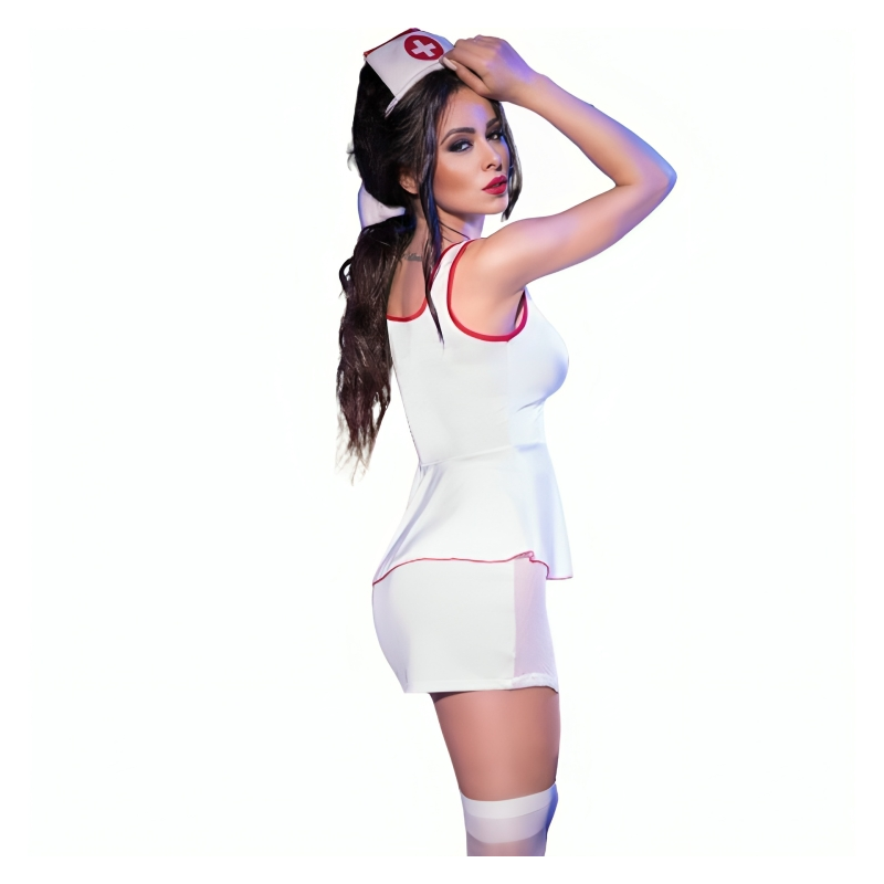 CHILIROSE - CR 4160 COSTUME NURSE TOP & SKIRT S/M 1 