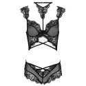 LIVCO CORSETTI FASHION - PALMENOM LC 90614 SOUTIEN-GORGE + CULOTTE NOIR 2 