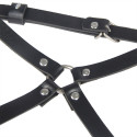 SUBBLIME - LEATHER WAIST AND LEG HARNESS BLACK ONE SIZE 4 