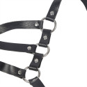 SUBBLIME - BODY HARNESS ADJUSTABLE STRAPS LEATHER BLACK ONE SIZE 4 