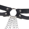 SUBBLIME - LEATHER RING CHAINBELT BLACK ONE SIZE 5 