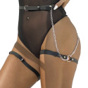 SUBBLIME - LEATHER BELT HARNESS BLACK ONE SIZE 1 