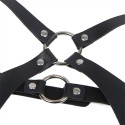 SUBBLIME - FULL BODY HARNESS WITH LEATHER BUCKLES BLACK ONE SIZE 4 