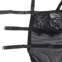 SUBBLIME - BABYDOLL CON SPALLINE REGOLABILI IN PIZZO NERO S/M 6 