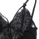 SUBBLIME - BABYDOLL CON SPALLINE REGOLABILI IN PIZZO NERO S/M 7 