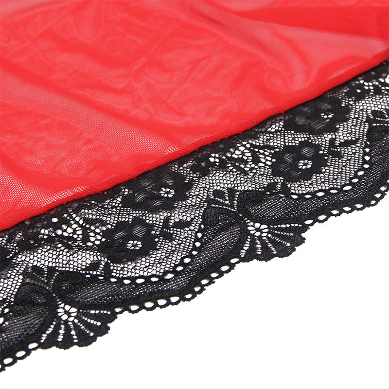 SUBBLIME - ROBE EN TISSU TRANSPARENT DÉTAIL DENTELLE ROUGE S/M 7 