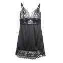 SUBBLIME - BABYDOLL WITH FLORAL PRINT CHEST BLACK S/M 4 