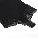 SUBBLIME - BLACK FLORAL LACE DETAIL TEDDY L/XL 9 