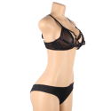 SUBBLIME - TWO PIECE SET OF TRANSPARENCY BRA AND S/M STRIPS 6 