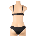 SUBBLIME - SET DUE PEZZI DI REGGISENO TRASPARENTE E STRISCE S/M 7 