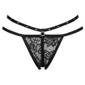 LIVCO CORSETTI FASHION - NOMADE THONG CROTCHLESS BLACK 2 