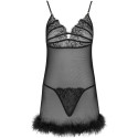 LIVCO CORSETTI FASHION - ZERUNAM SET BABYDOLL + SCHWARZER TANGA 2 