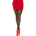 LEG AVENUE - BAS TAUPES CERISE NOIRE 1 