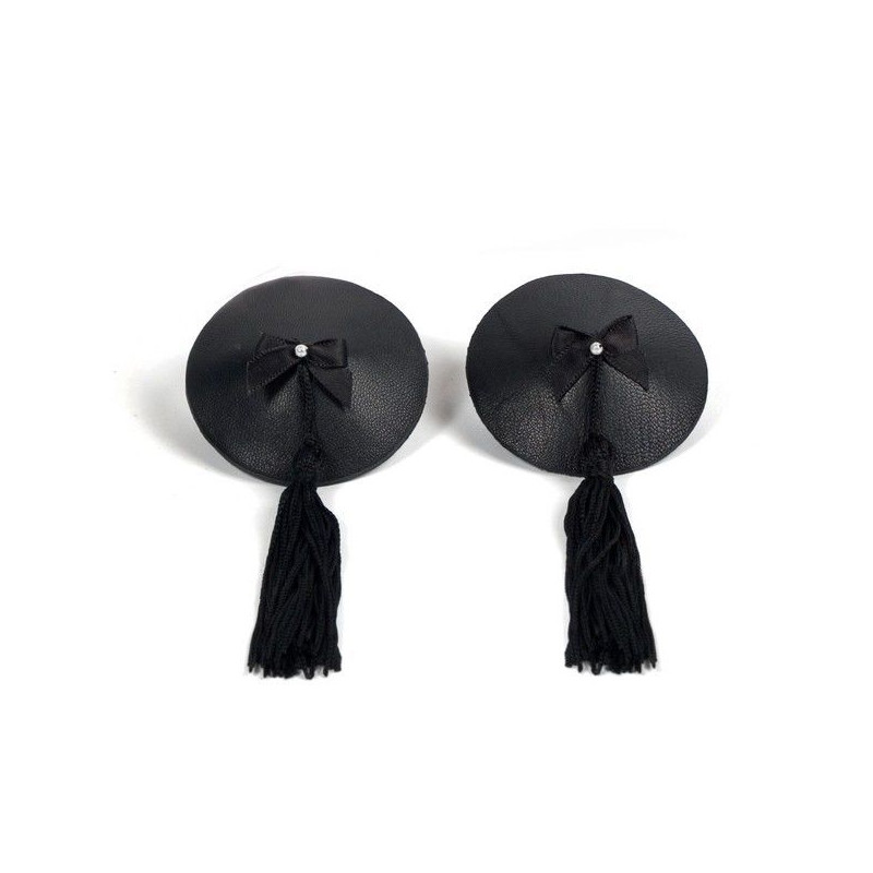 BIJOUX - BURLESQUE BLACK NIPPLE COVERS 1 