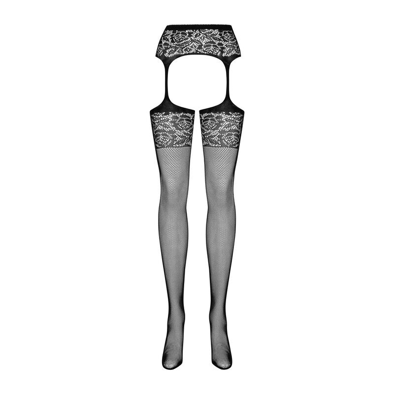 OBSESSIVE - S500 GARTER STOCKINGS BLACK S/M/L 3 