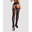 OBSESSIVE - S206 STRUMPFHOSE MIT SCHWARZEM GARTER S/M/L 4 