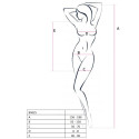 PASSION - WOMAN BS025 BODYSTOCKING ABITO BIANCO STILE TAGLIA UNICA 1 