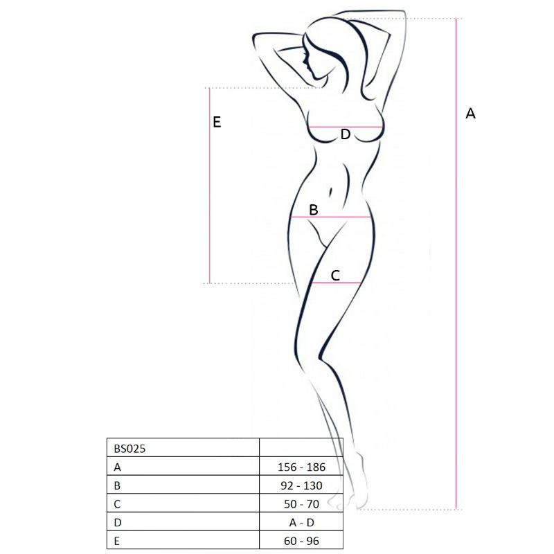 PASSION - FEMME BS025 BODYSTOCKING BLANC STYLE ROBE TAILLE UNIQUE 1 