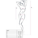 PASSION - WOMAN BS027 BODYSTOCKING WHITE DRESS STYLE ONE SIZE 1 