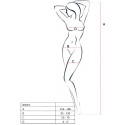 PASSION - WOMAN BS034 BODYSTOCKING BLACK ONE SIZE 2 