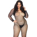 LEG AVENUE - CRYSTALIZED NET BODY STOCKING 1X-2X 2 