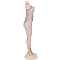 QUEEN LINGERIE - BODYSTOCKING WITH TIES IN NECKLINE S/L 4 