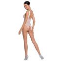 PASSION - WOMAN BS086 BODYSTOCKING BIANCO TAGLIA UNICA 1 