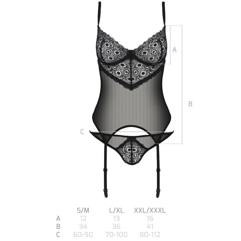 PASSION - ZINNIA CORSET ÉCO COLLECTION S/M 4 