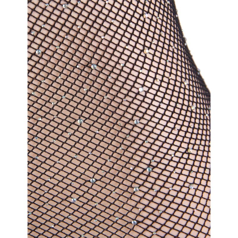 QUEEN LINGERIE - NET BODY DRESS WITH DIAMONDS S/L 6 