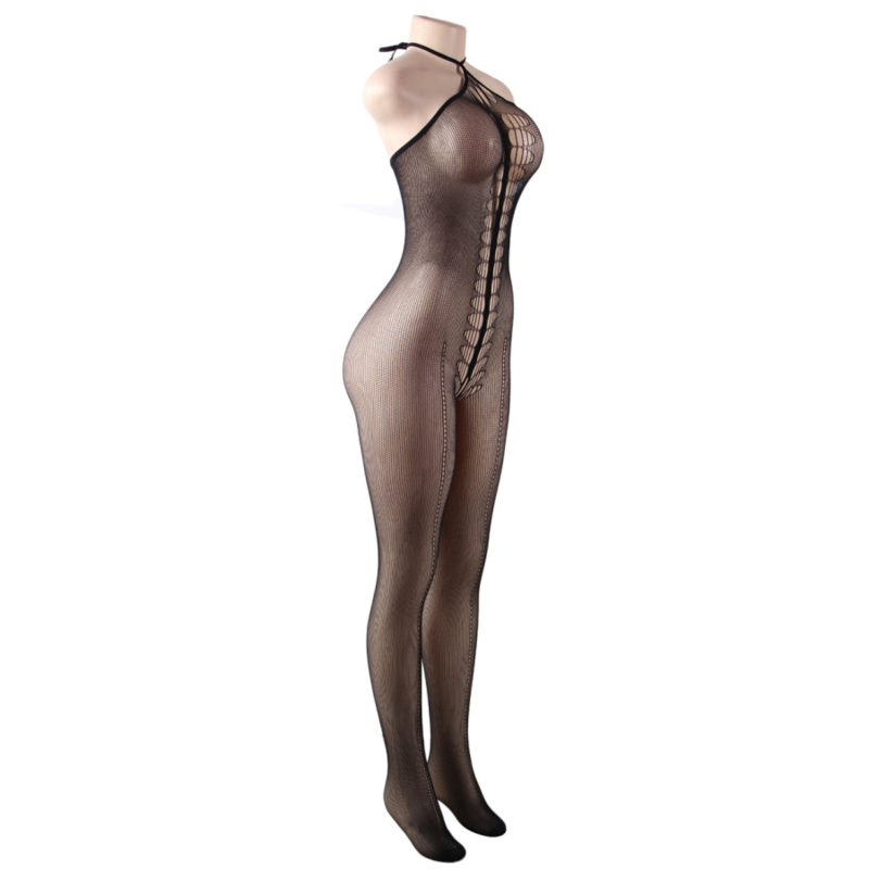 QUEEN LINGERIE - HALTER NECK BODYSTOCKING S/L 5 