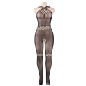 QUEEN LINGERIE - STRAPS NECK BODYSTOCKING S/L 3 