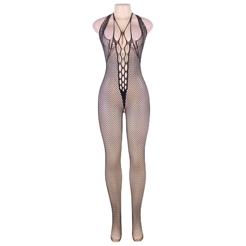 QUEEN LINGERIE - BODYSTOCKING CON SCOLLO ALLACQUA E SCHIENA APERTA S/L 4 