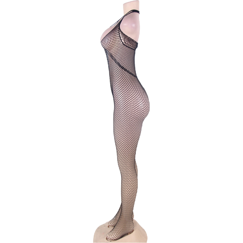 QUEEN LINGERIE - HALTER NECK AND OPEN BACK BODYSTOCKING S/L 5 