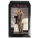 QUEEN LINGERIE - HALTER NECK AND OPEN BACK BODYSTOCKING S/L 7 