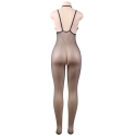 QUEEN LINGERIE - NET BODYSTOCKING WITH S/L OPENING 6 