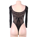 QUEEN LINGERIE - LONG SLEEVE TEDDY S/L 4 