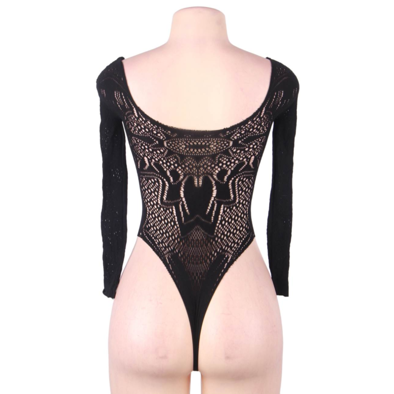 QUEEN LINGERIE - TEDDY MANICA LUNGA S/L 4 