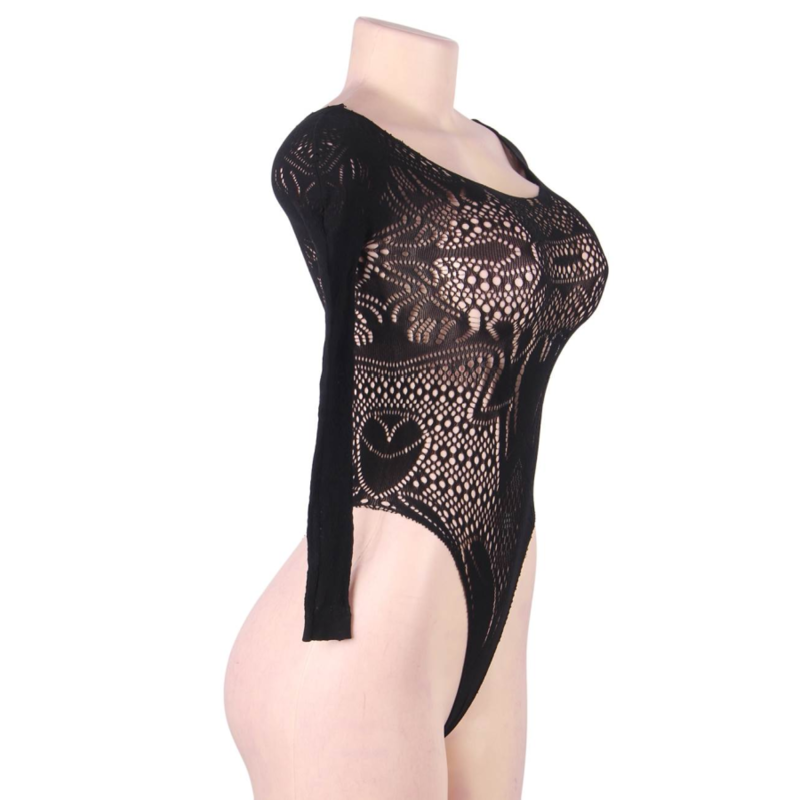 QUEEN LINGERIE - LANGARM TEDDY S/L 5 