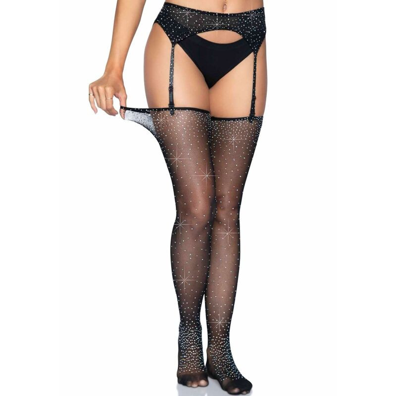 LEG AVENUE - GARTER BELT AND STOCKINGS SET ONE SIZE 1 