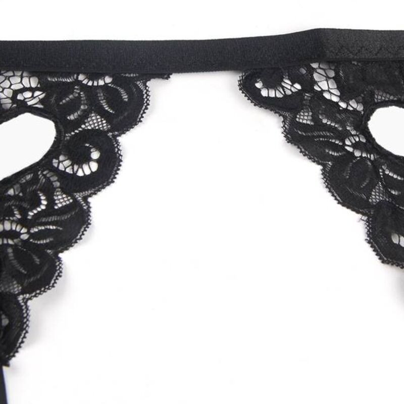 SUBBLIME - SET ENSEMBLE TROIS PIÈCES SOUTIEN-GORGE + PORTE-JARRETELLE + STRING S/M 3 