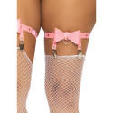 LEG AVENUE - VEGANES LEDER-OBERTEIL-HOHES GARTER-EINHEITSGRÖSSE - ROSA 2 