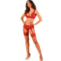 OBSESSIVE - SET LACELOVE TRE PEZZI ROSSO M/L 2 