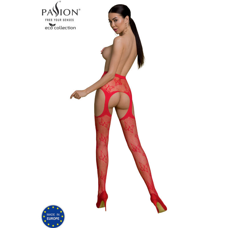 PASSION - ECO COLLECTION BODYSTOCKING ECO S001 RED 1 